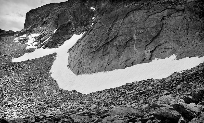 Permanent snow drift, 2008