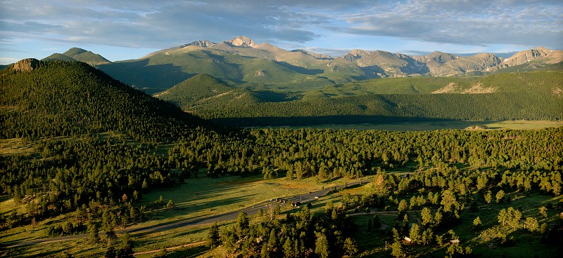 Beaver Creek Entrance 3-Image Panorama, RMNP, 2006